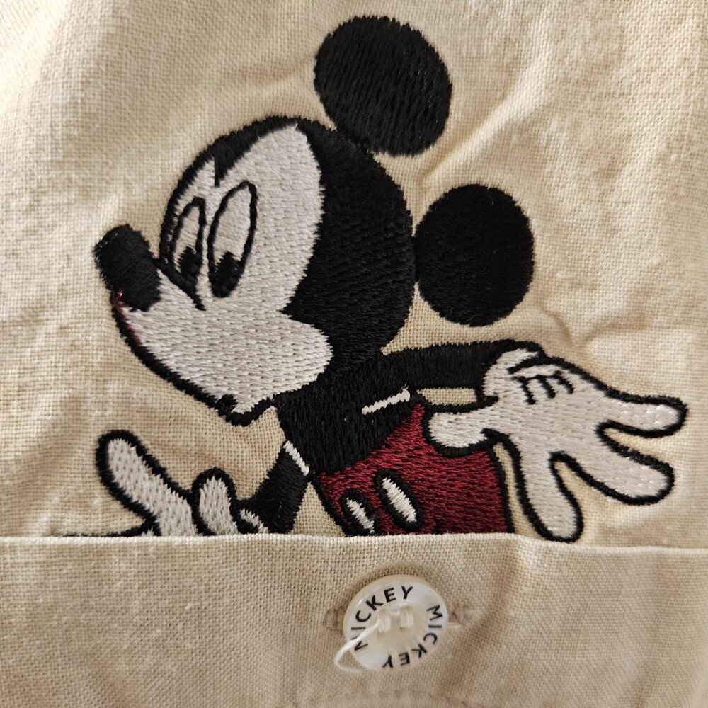 Disney Limited Jerry Leigh Whimsical Safari Mickey & Minnie Kiss Shirt Sz L - Picture 4 of 14